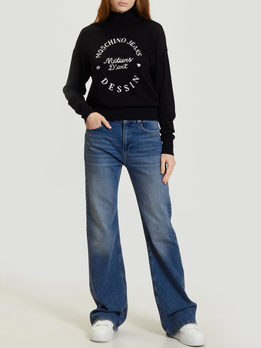 Расклешенные джинсы Moschino модель 242K2A030987211343 Фото