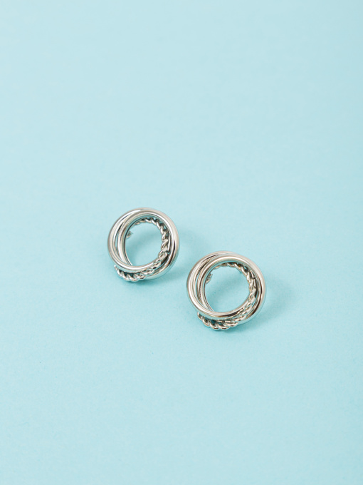 Серьги-гвоздики Famo модель SER-UZG-757_02 Фото