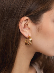 Серьги-кольца Famo модель SER-96_01 Фото