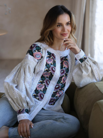 Вышитая рубашка Golden Trinity модель MALVY01 Фото