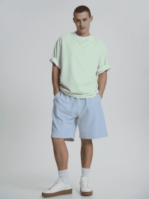 Шорты Роза модель 240626_gray_blue Фото