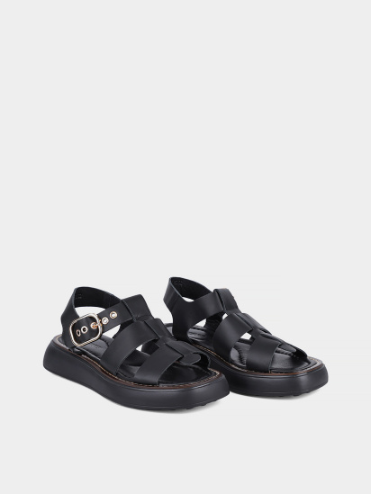 Жіночі сандалі Attizzare шкіряні чорні модель 253 25102 — фото 3 - INTERTOP
