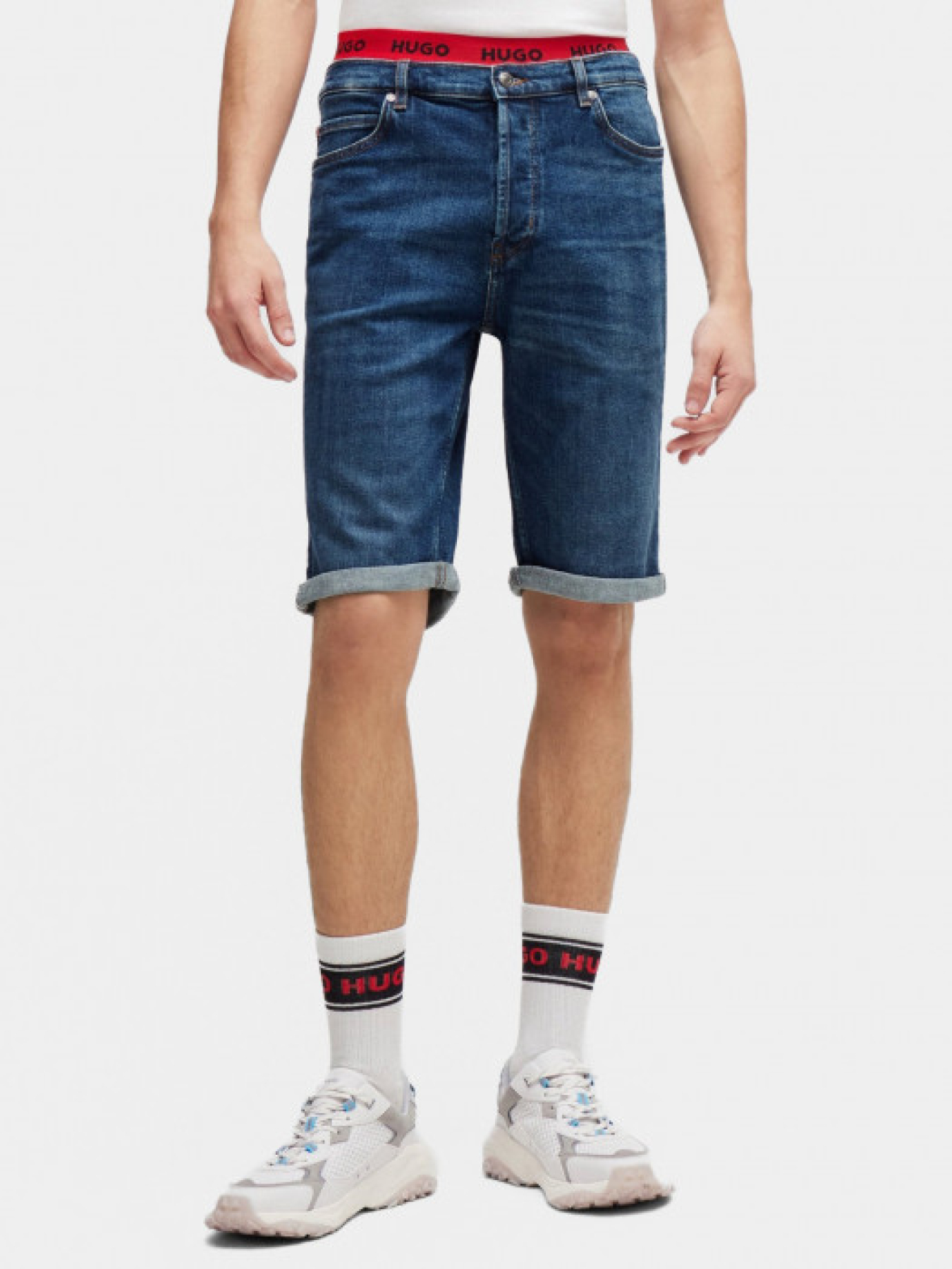 Джинсовые шорты HUGO модель 4632 Фото