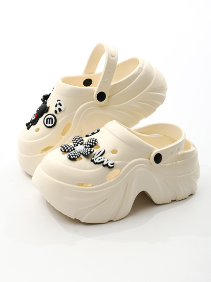 Кроксы женские Молочный LUMO (277782) модель 480066543101274 — фото - INTERTOP