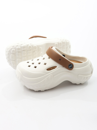 Крокси жіночі Білий LUMO (277786) модель 480066543001574 — фото 4 - INTERTOP