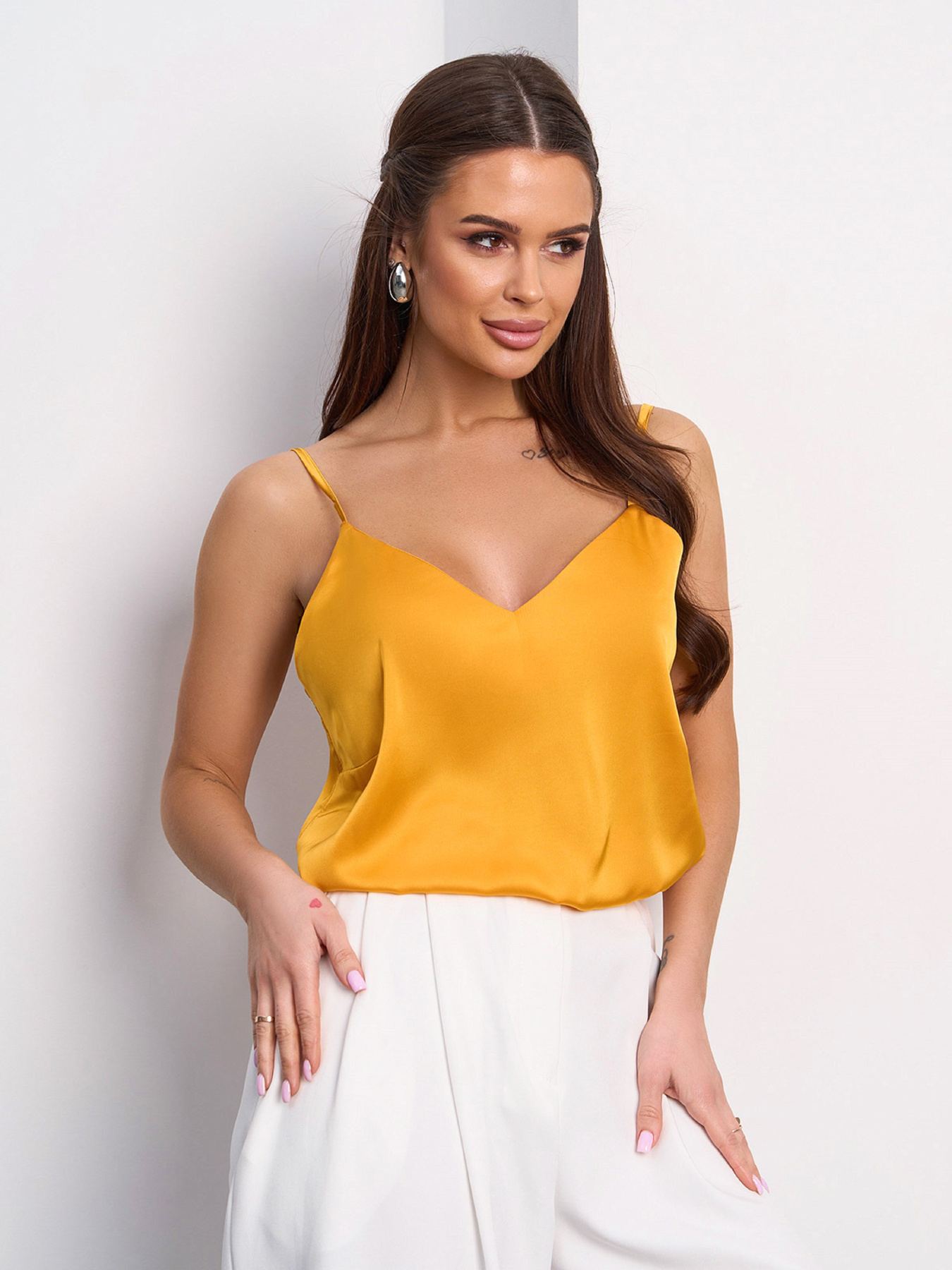 Топ ISSA Plus модель 15115_горчичный Фото