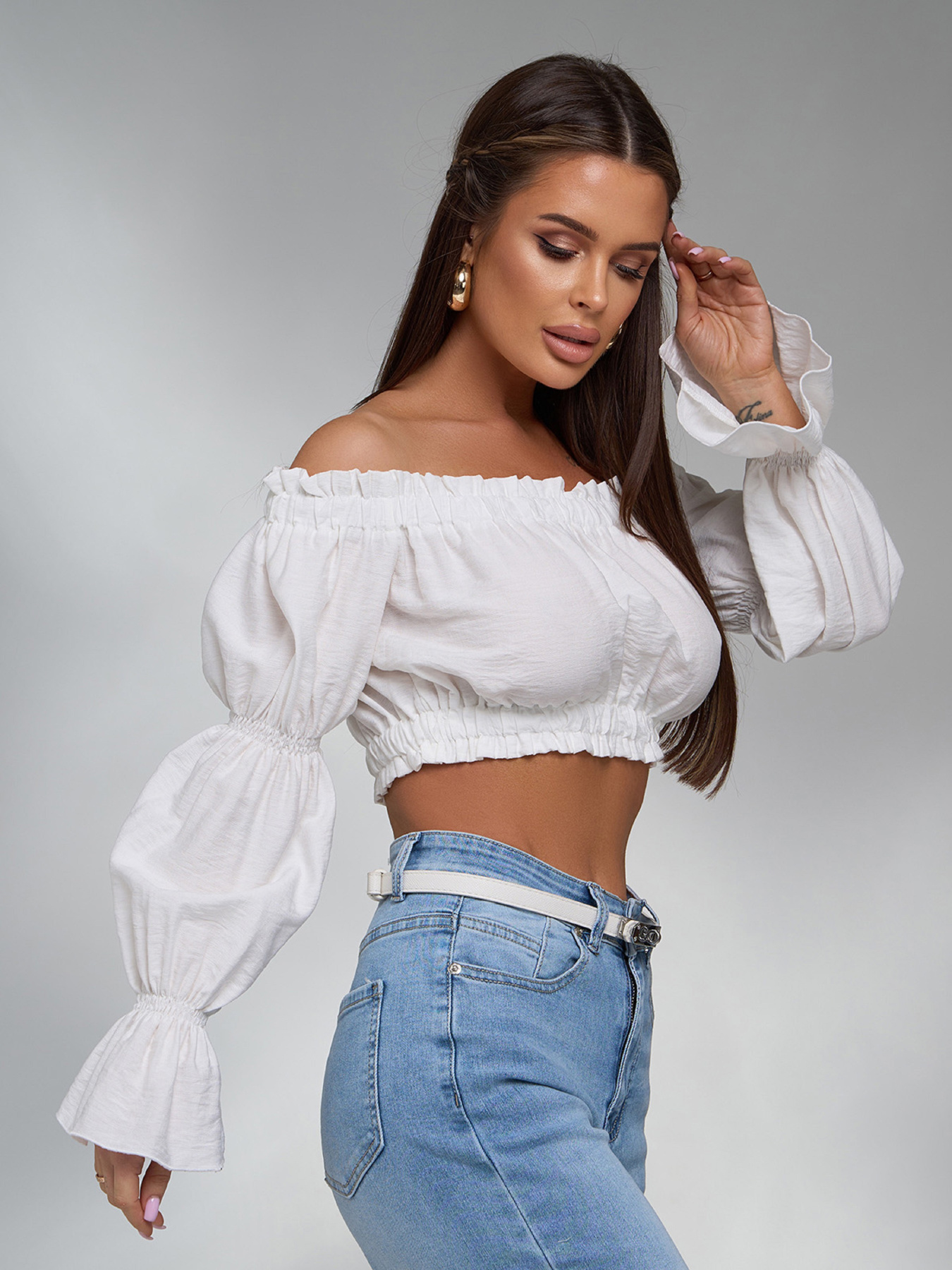 Топ ISSA Plus модель SA-615_молочный Фото