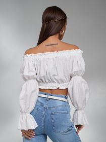 Топ ISSA Plus модель SA-615_молочный Фото