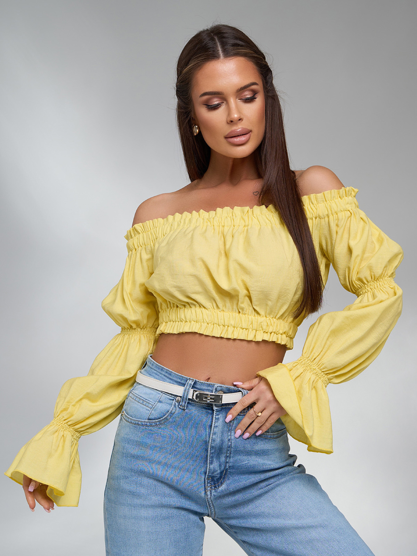 Топ ISSA Plus модель SA-615_желтый Фото