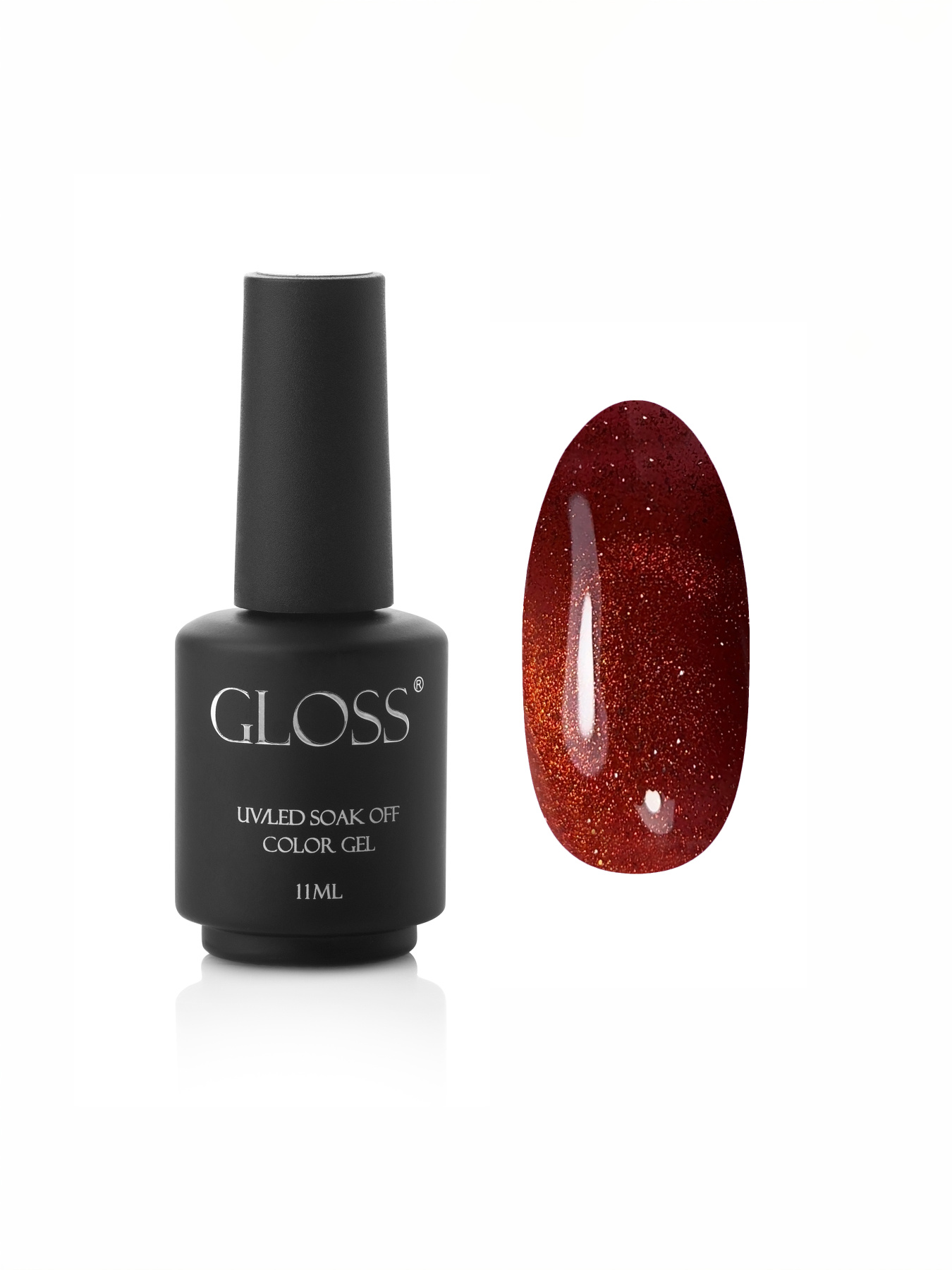 Гель-лак кошачий глаз Cat eye 13, красный GLOSS COMPANY модель 4823271407295 Фото