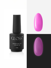 Люмінесцентний гель-лак Hot Pink Elf, насичений рожевий GLOSS COMPANY модель 4823271410813 Фото