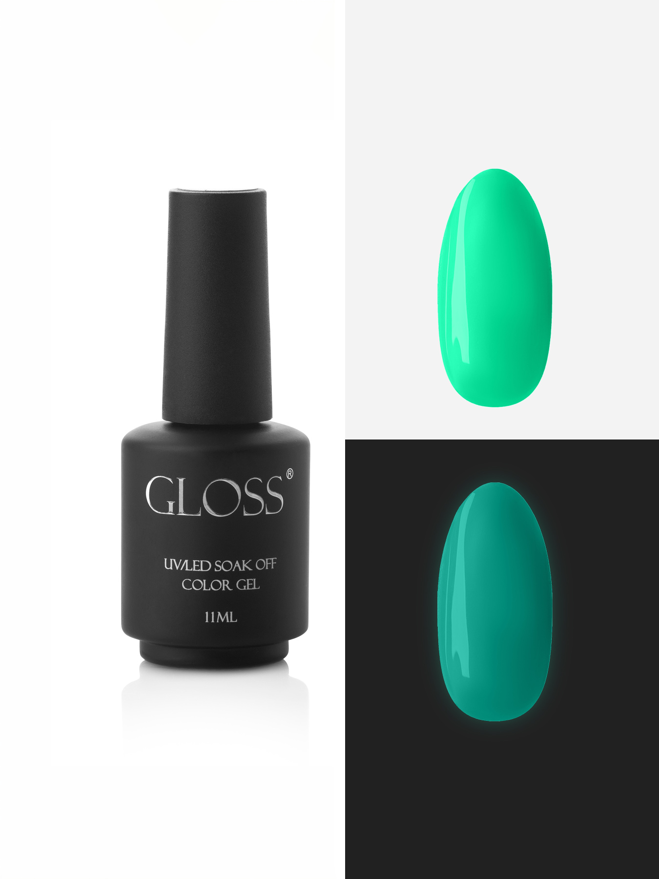 Люминесцентный гель-лак Neon Green Elf, неоновый зеленый GLOSS COMPANY модель 4823271410783 Фото