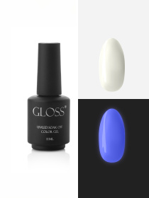 Люмінесцентний гель-лак White Elf, білий GLOSS COMPANY модель 4823271410769 Фото