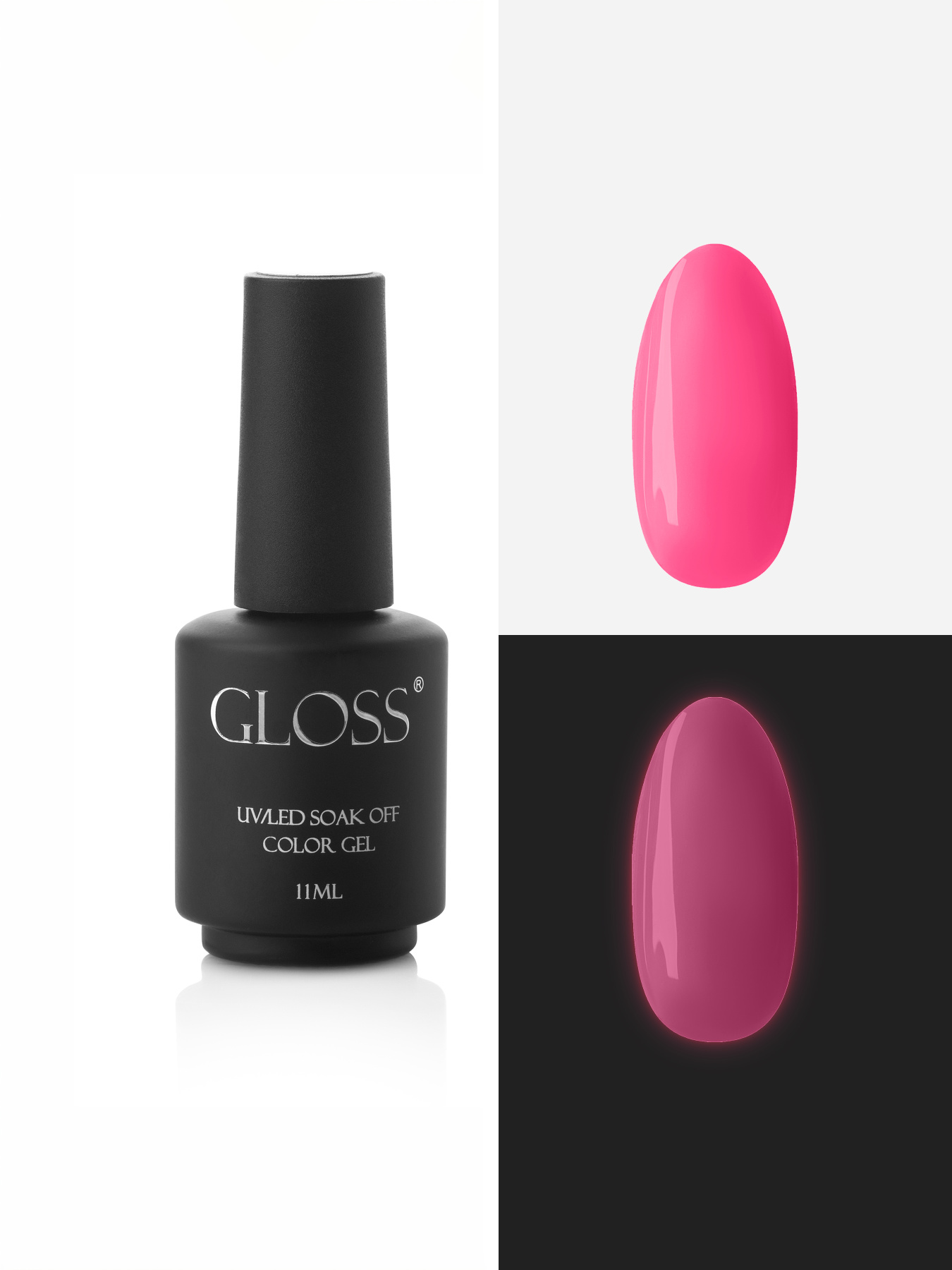 Люмінесцентний гель-лак Coral Elf, кораловий GLOSS COMPANY модель 4823271410752 Фото