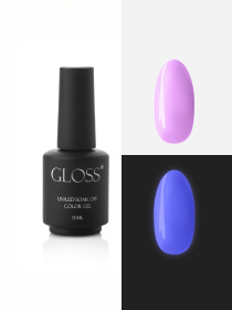 Люминесцентный гель-лак Pastel Purple Elf, пастельный фиолетовый GLOSS COMPANY модель 4823271410738 Фото