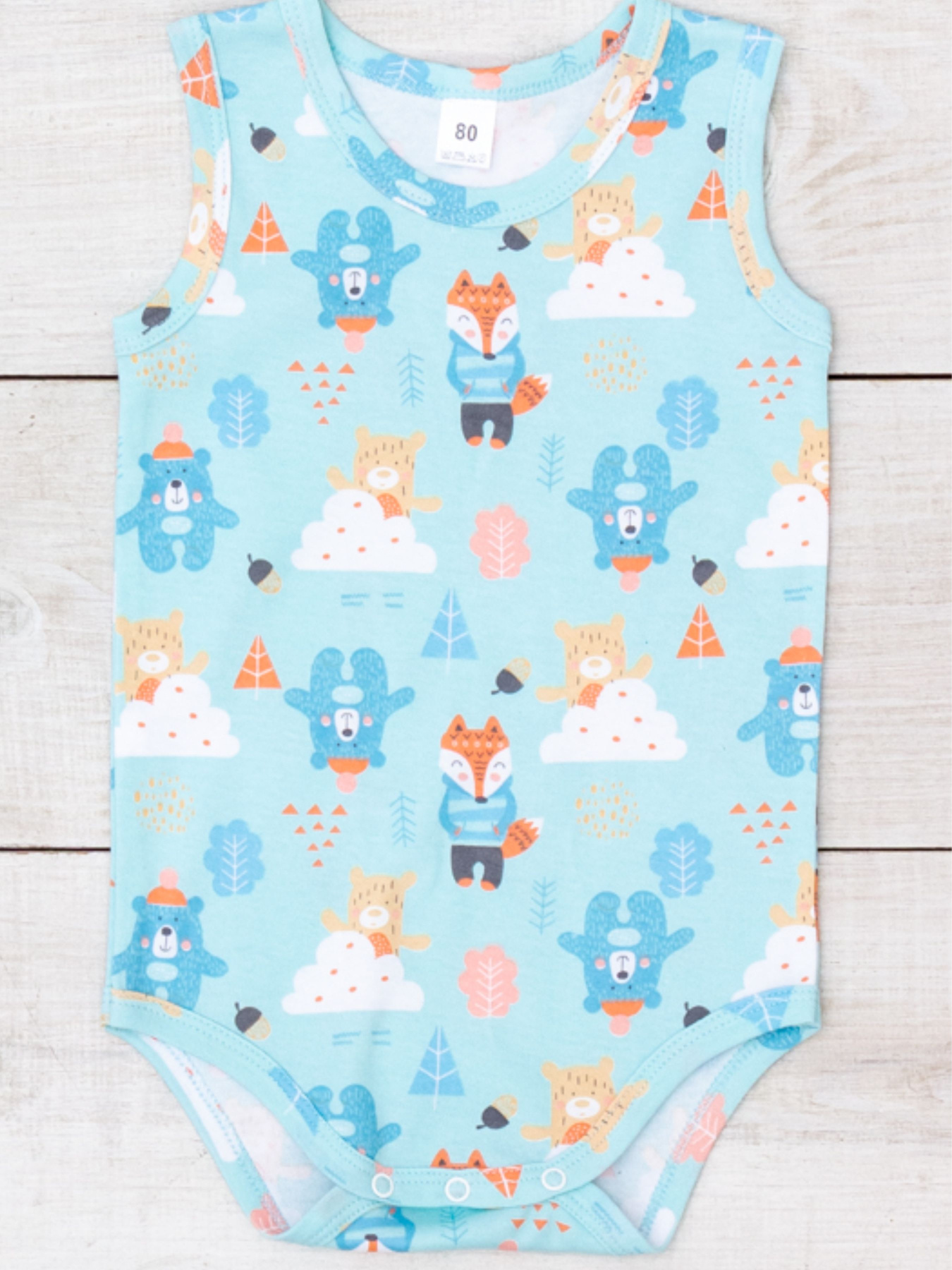 Боді для немовлят Носи своє модель 5067-016-4-zvrqta-svtlij-mentol Фото