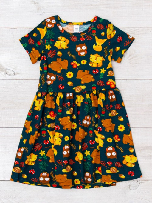 Платье миди Носи своє модель 6118-002-zvrqta-temno-smaragdovij Фото