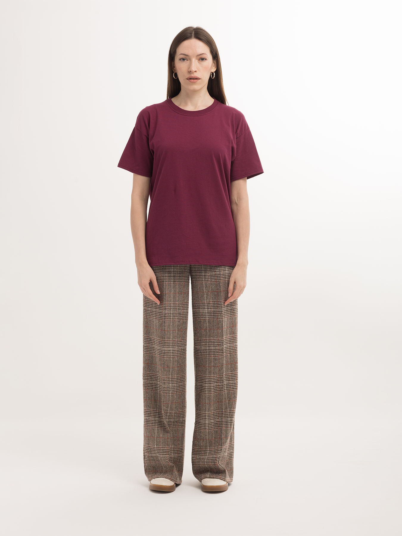 Бавовняні Жіночі Футболки і поло Fruit of the loom ValueWeight (861036841S) колір бордовий Fruit of the loom - купити в Україні