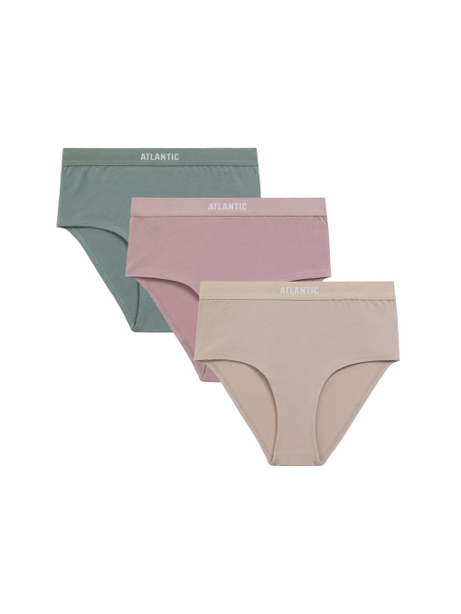 Набір трусів Atlantic модель 3CLP-009_BEZ_ROS_ZIE Фото