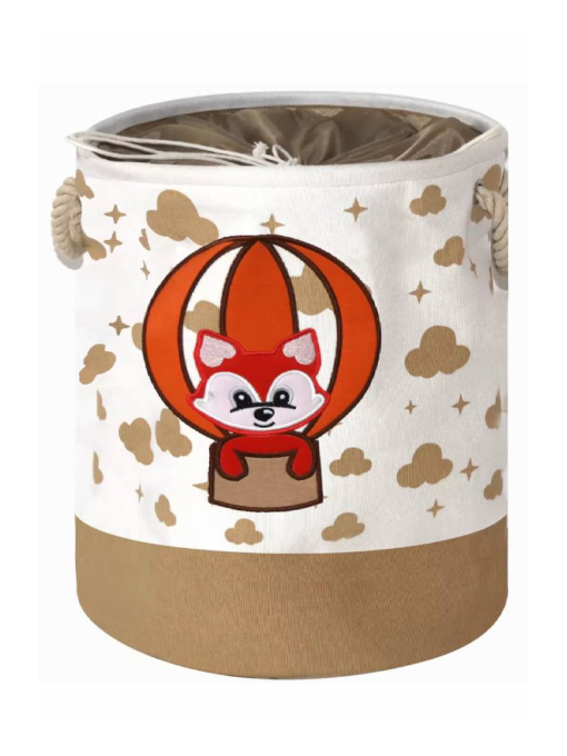 Кошик для іграшок/білизни на шнурівці Бежевий - Лисеня Lovely Svi  модель 6904488154788 Фото