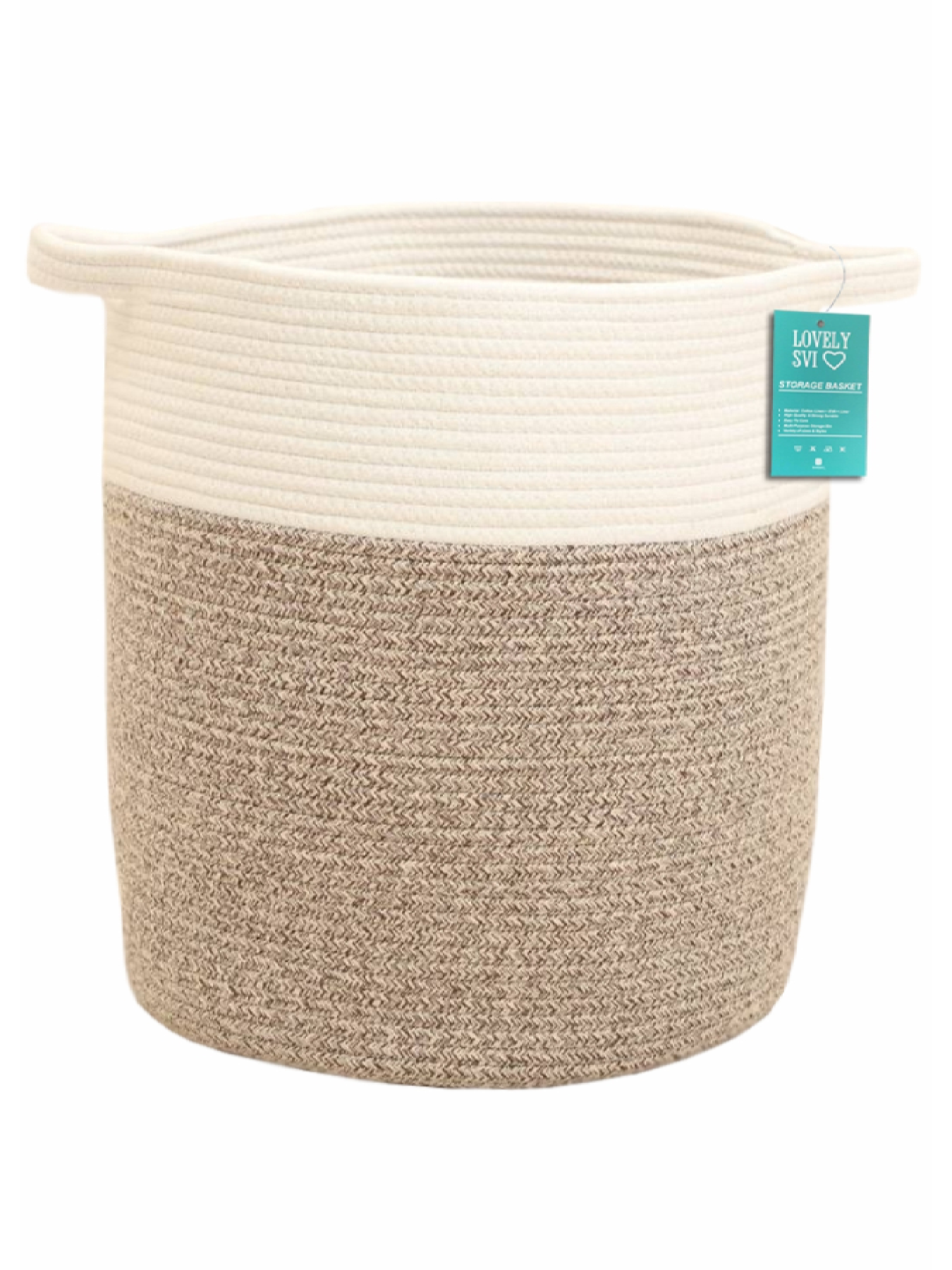 Корзина Органайзер для зберігання білизни та іграшок  Світло- коричневий Lovely Svi  модель 6901103202404 Фото