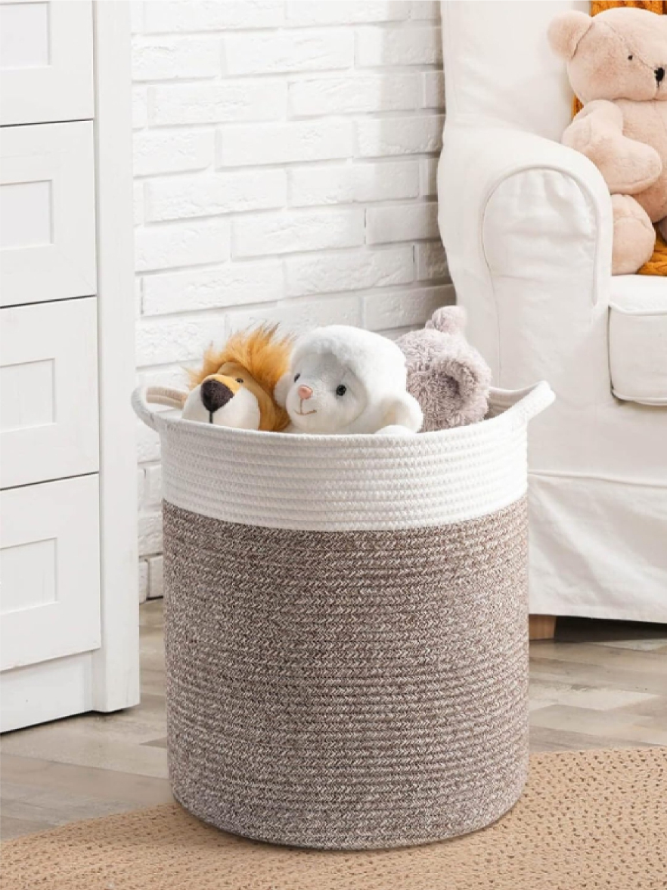 Корзина Органайзер для зберігання білизни та іграшок  Світло- коричневий Lovely Svi  модель 6901103202404 Фото