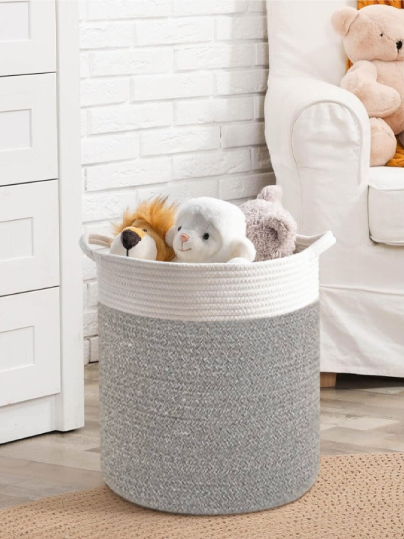 Корзина Органайзер для хранения белья или игрушек  Серый Lovely Svi  модель 6909032024012 Фото