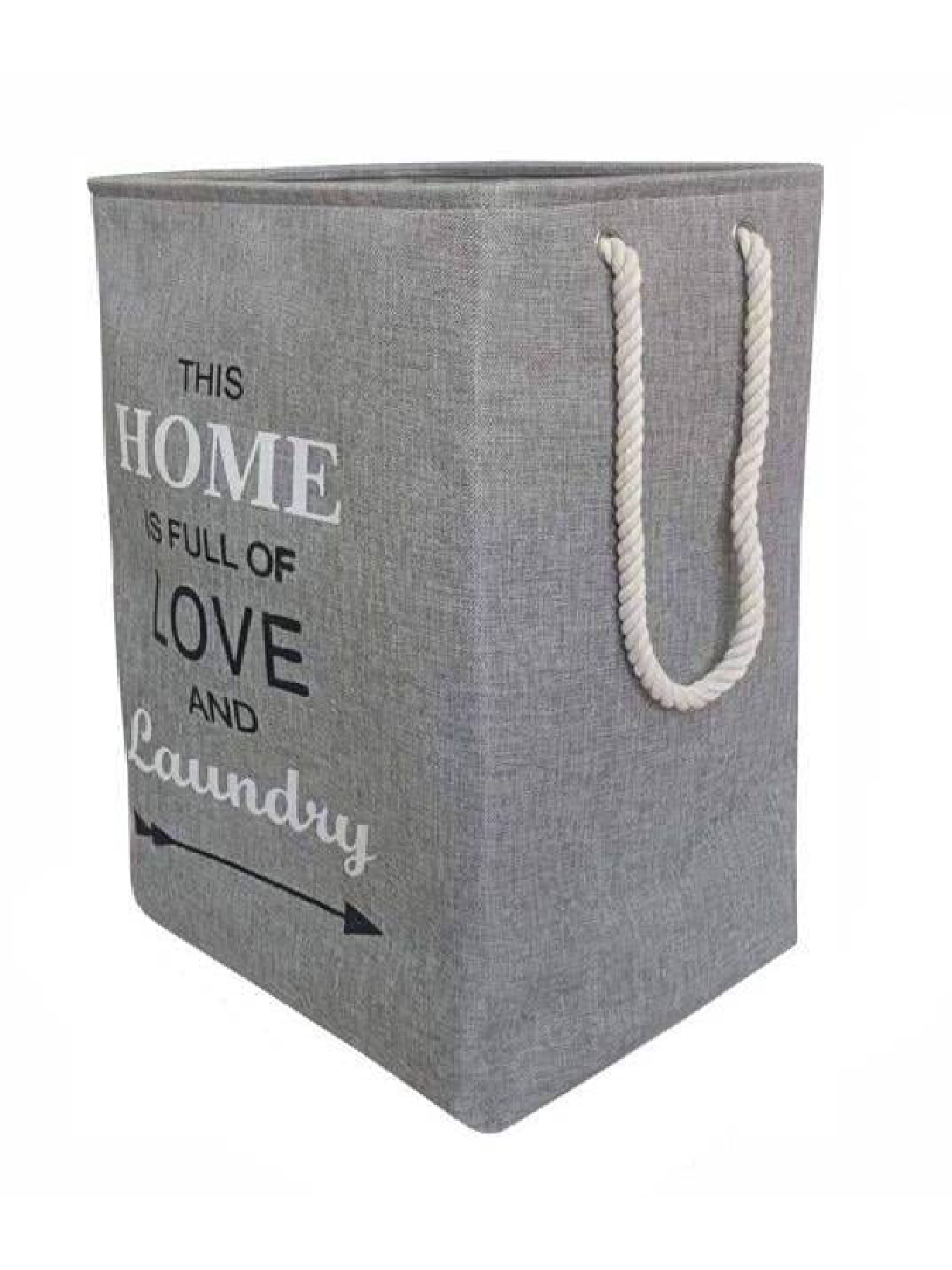 Корзина Органайзер для белья и игрушек на затяжках - Серый 75 л Lovely Svi  модель 6904084224212 Фото