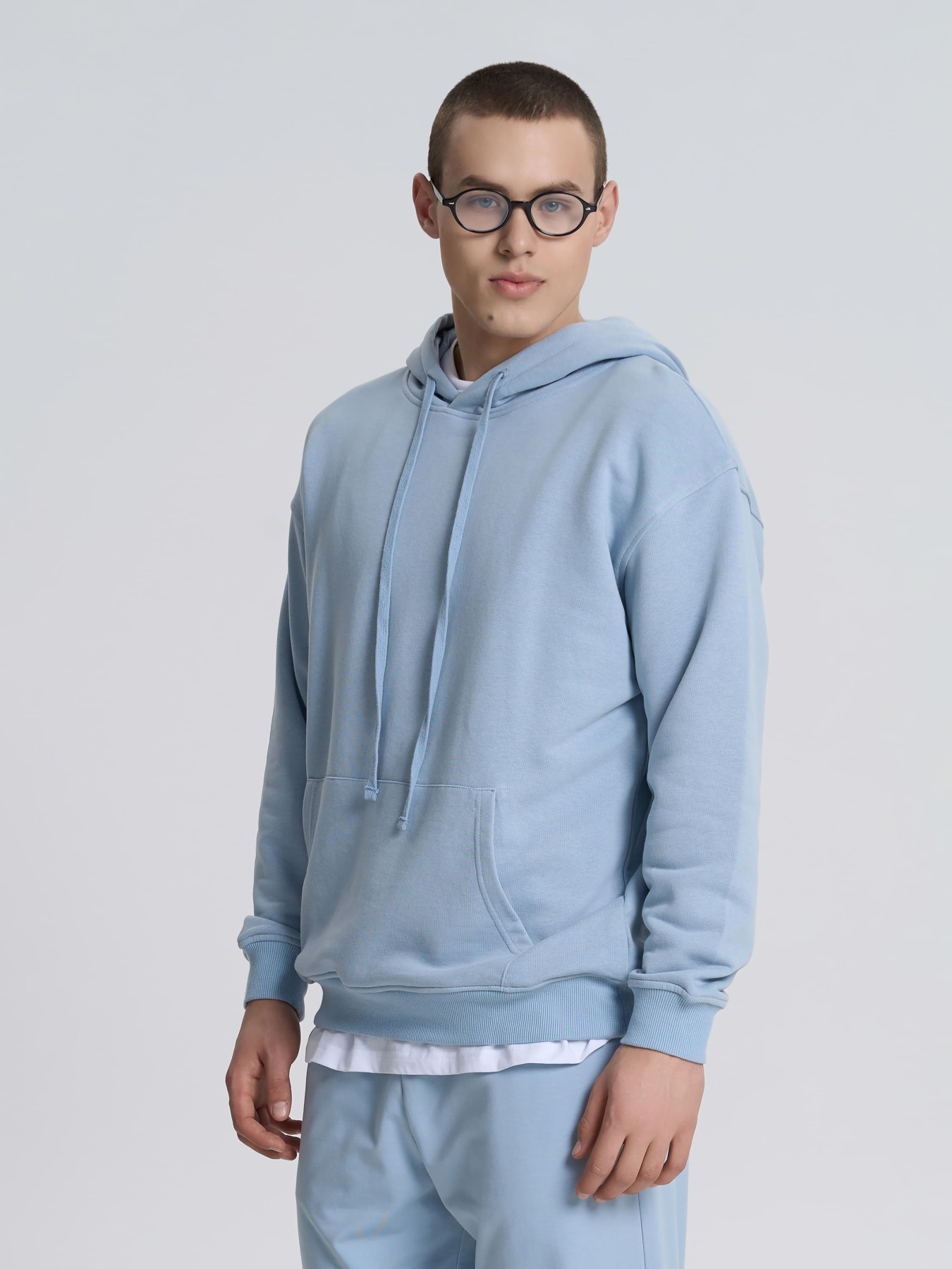 Худи Роза модель 231118_grey_blue Фото