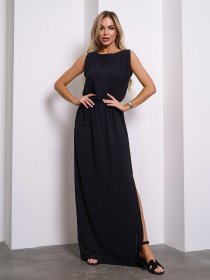 Платье макси ISSA Plus модель 13406_черный Фото