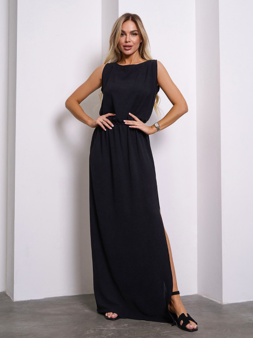 Платье макси ISSA Plus модель 13406_черный Фото