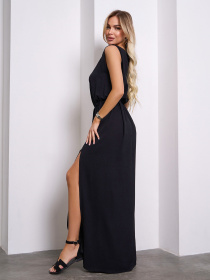 Сукня максі ISSA Plus модель 13406_черный Фото