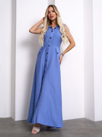 Платье макси ISSA Plus модель 14757_голубой Фото