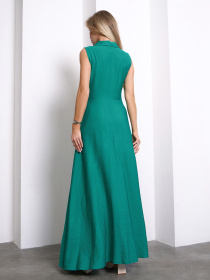 Платье макси ISSA Plus модель 14757_зеленый Фото