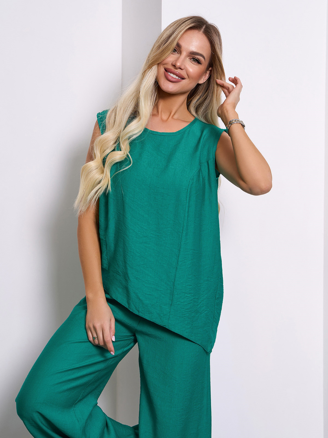 Костюм ISSA Plus модель 15113_зеленый Фото