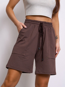 Шорти ISSA Plus модель 13820_темно-коричневый Фото