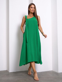 Сарафан ISSA Plus модель 14123_зеленый Фото