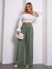 Палаццо ISSA Plus модель 14455_оливковый Фото