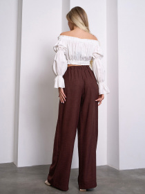 Палаццо ISSA Plus модель 14455_темно-коричневый Палаццо ISSA Plus модель 14455_темно-коричневый Фото