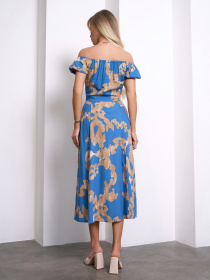 Сукня міді ISSA Plus модель 14749_голубой Фото