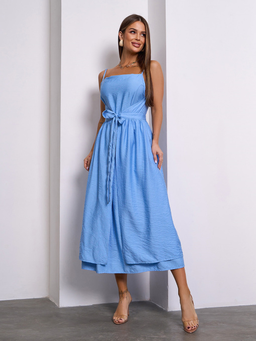 Сарафан ISSA Plus модель 15145_голубой Фото