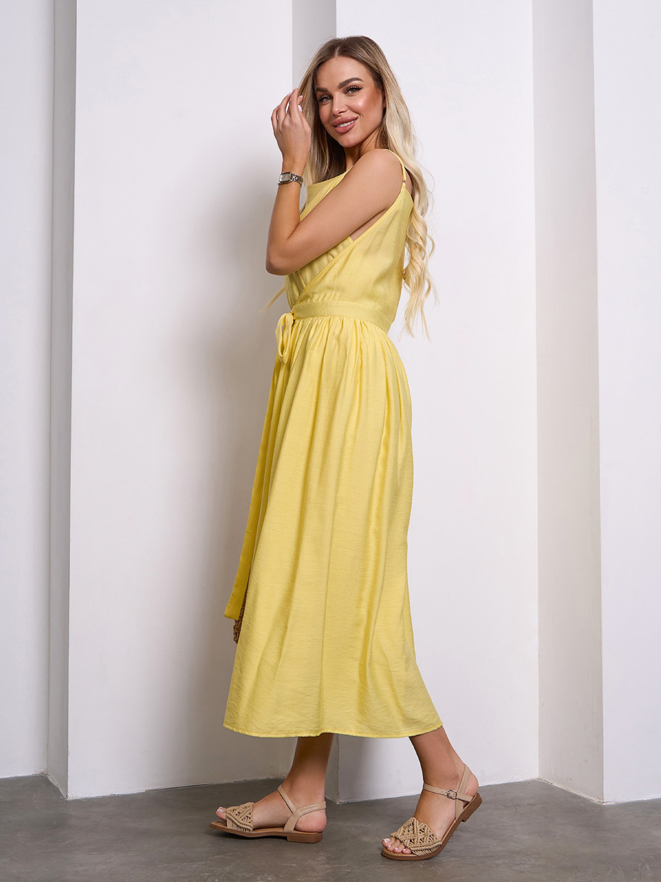 Сарафан ISSA Plus модель 15145_желтый Фото