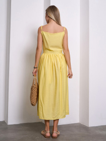 Сарафан ISSA Plus модель 15145_желтый Фото