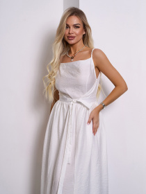 Сарафан ISSA Plus модель 15145_молочный Сарафан ISSA Plus модель 15145_молочный Фото