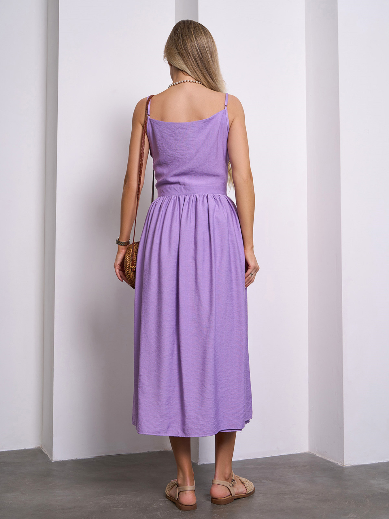 Сарафан ISSA Plus модель 15145_сиреневый Сарафан ISSA Plus модель 15145_сиреневый Фото