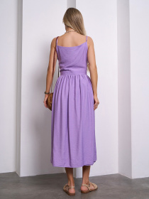 Сарафан ISSA Plus модель 15145_сиреневый Сарафан ISSA Plus модель 15145_сиреневый Фото