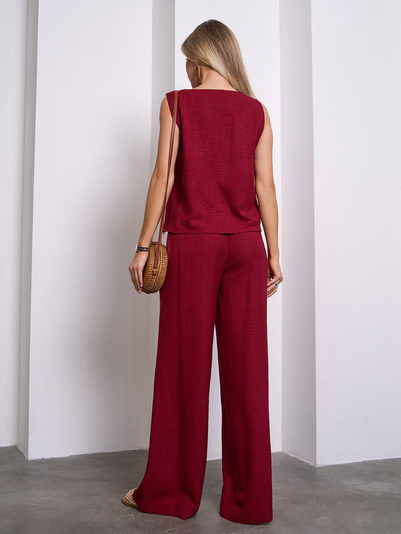 Костюм ISSA Plus модель 15149_бордовый Фото