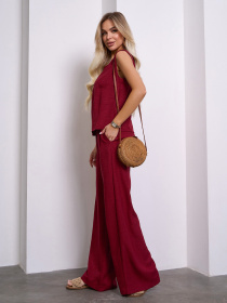 Костюм ISSA Plus модель 15149_бордовый Фото