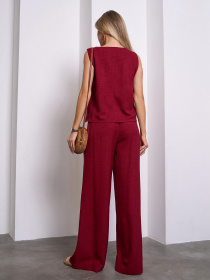 Костюм ISSA Plus модель 15149_бордовый Фото