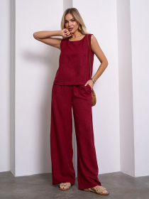 Костюм ISSA Plus модель 15149_бордовый Фото